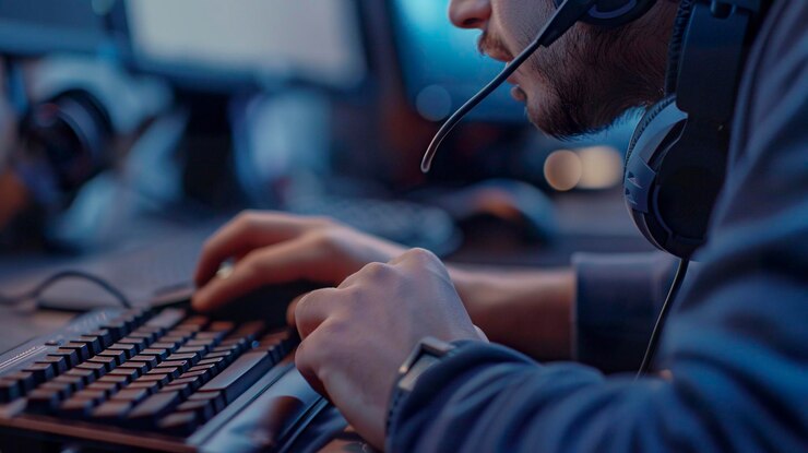 الحرفية والإتقان – عامل داخل صرح المنار أثناء أداء مهامه